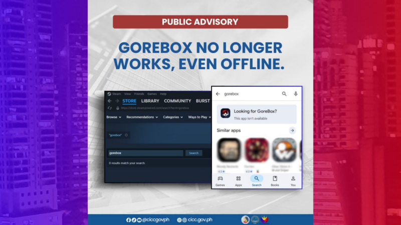 Gorebox tuluyan nang tinanggal ng Google