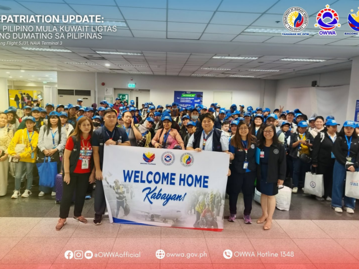 165 pang Pinoy mula Kuwait, ligtas na nakauwi sa bansa