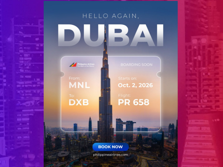 Manila-Dubai flight ng PAL magbabalik sa Oktubre