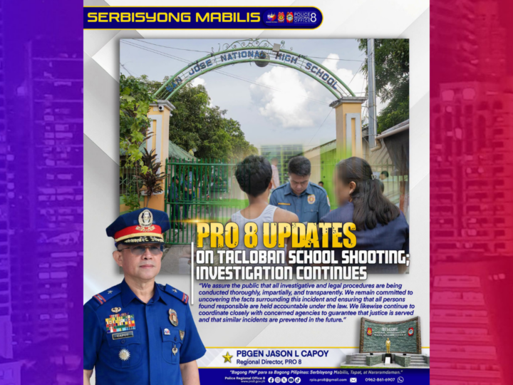 Dalawang menor de edad na sangkot sa pamamaril sa paaralan sa Tacloban naisailalim na sa Paraffin Test