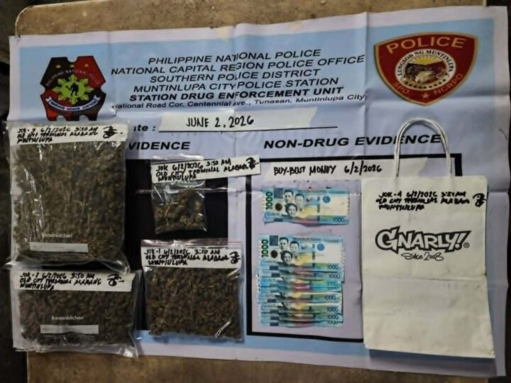 Babaeng HVI timbog sa Alabang drug sting, ₱711K halaga ng Kush nasabat