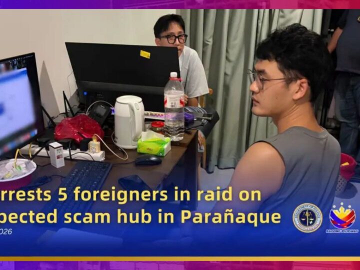 Scam Hub sinalakay sa Parañaque; 5 dayuhan arestado