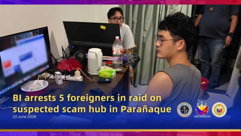 Scam Hub sinalakay sa Parañaque; 5 dayuhan arestado