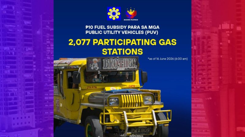 P10 per liter subsidy sa mga tsuper nagpapatuloy – DOE