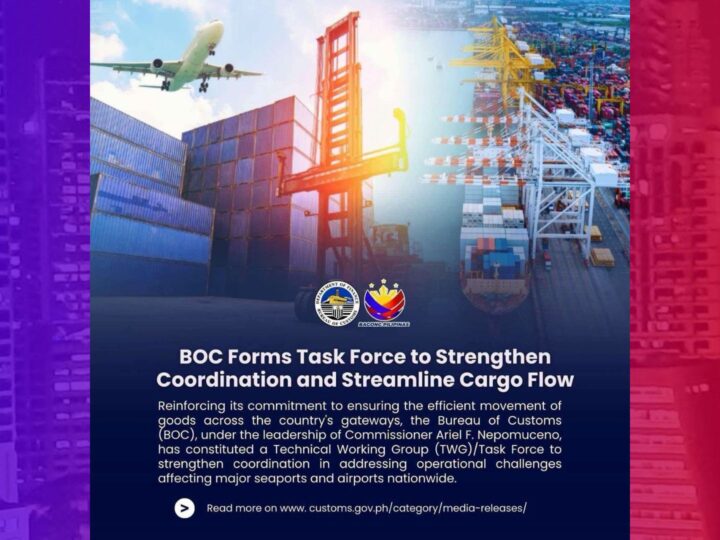 Task Force binuo ng BOC para mapabilis ang Cargo Flow