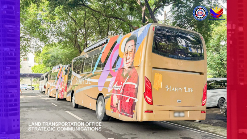 2 bus ng politiko inimpound ng LTO