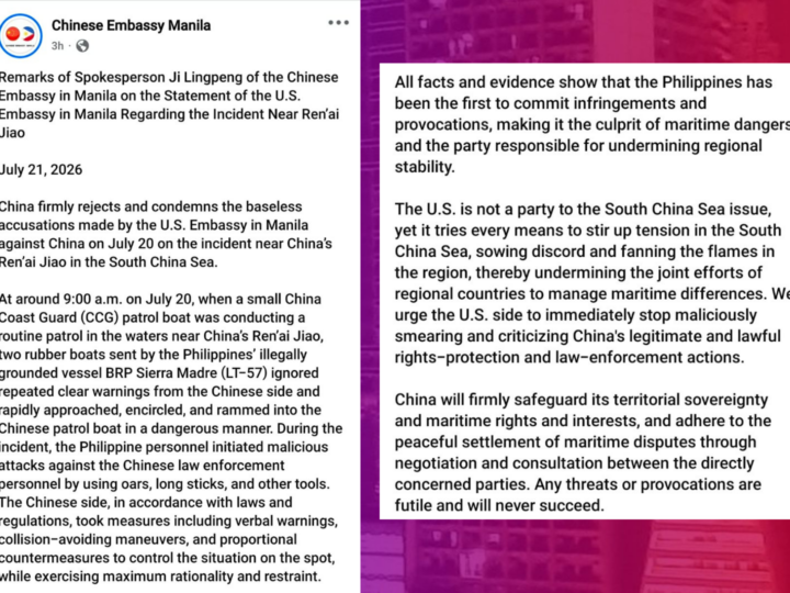China pinatitigil ng US sa pakikisawsaw sa isyu sa South China Sea
