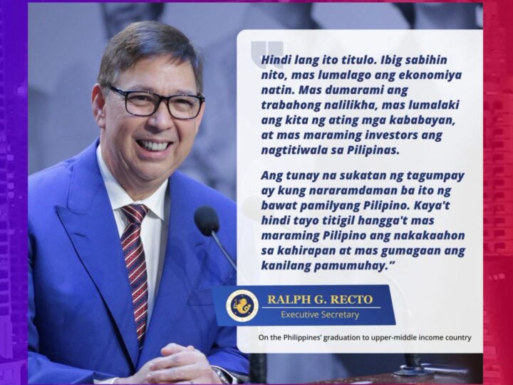 PH bilang middle-income country magreresulta ng dagdag-trabaho