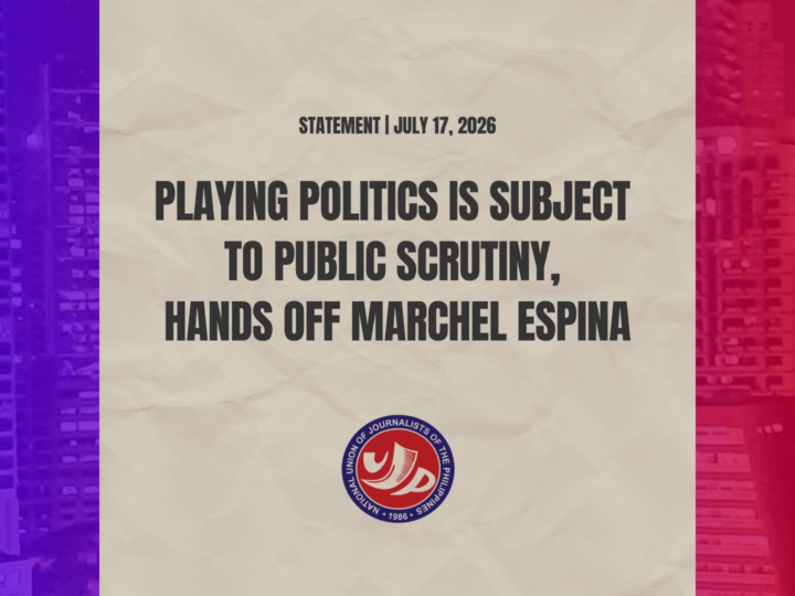 Kaso laban sa dating editor-in-chief kinondena ng NUJP