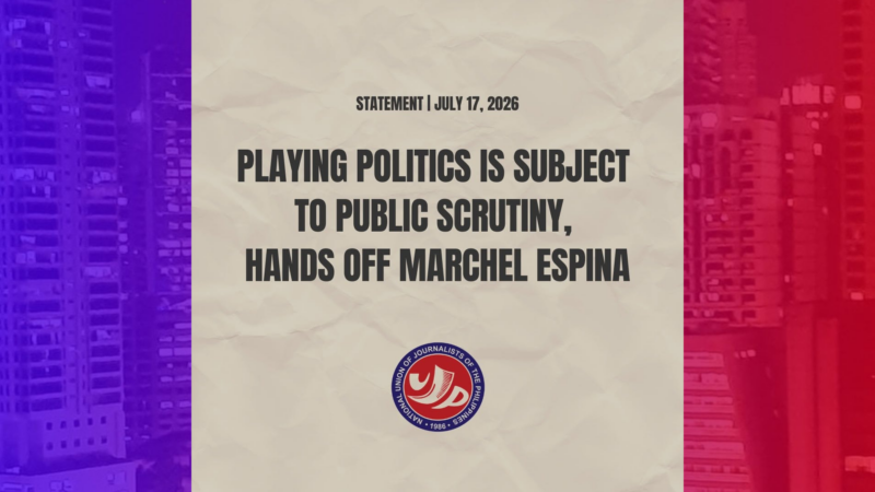 Kaso laban sa dating editor-in-chief kinondena ng NUJP