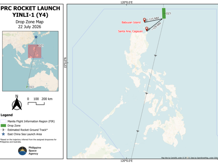 China naglunsad ng rocket; debris posibleng bumagsak sa katubigan ng Northern Luzon