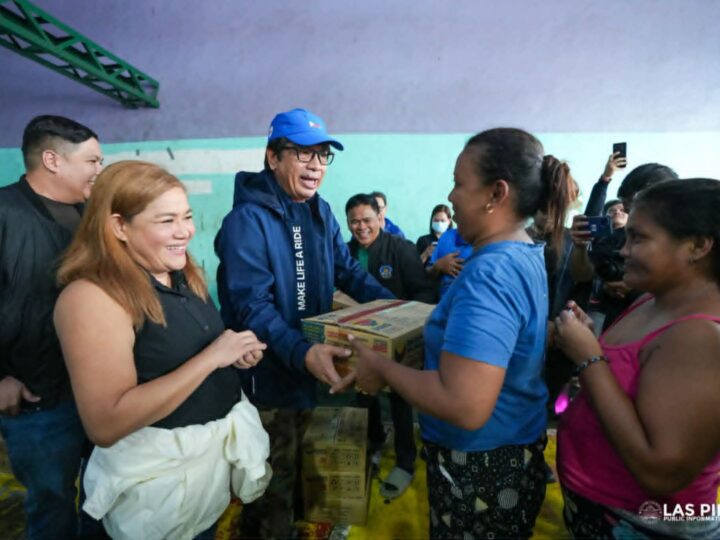 Las Piñas LGU naghatid ng tulong sa Elias Aldana evacuees