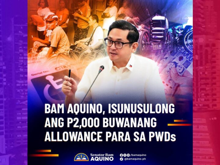 P2,000 buwanang allowance para sa PWDs isinusulong sa senado