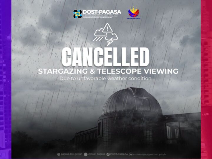 Stargazing and Telescope Viewing Activity kinansela ng PAGASA