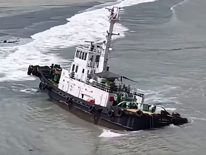 Walang banta ng oil spill sa pagsadsad ng isang tugboat sa Botolan, Zambales ayon sa Coast Guard