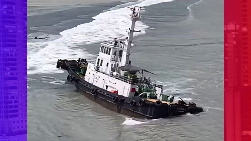 Walang banta ng oil spill sa pagsadsad ng isang tugboat sa Botolan, Zambales ayon sa Coast Guard