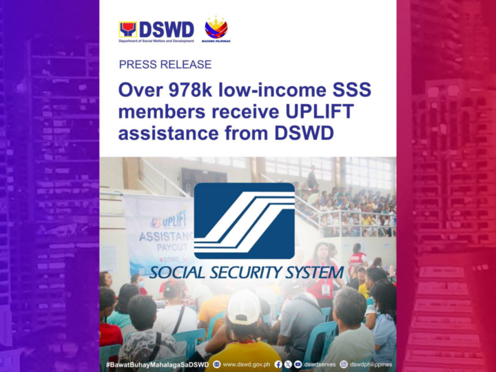 Higit 978K low-income families nakatanggap ng tulong sa ilalim ng UPLIFT