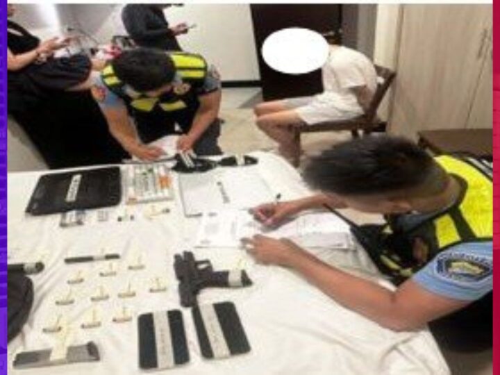 Chinese national kalaboso sa granada, baril, at droga sa Makati City