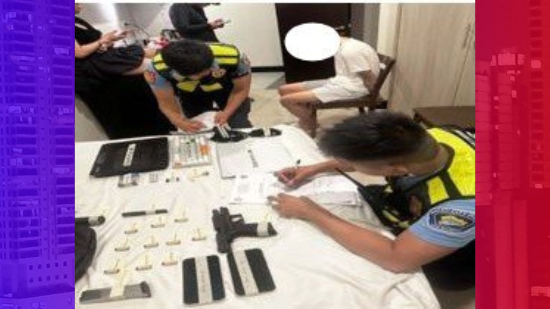 Chinese national kalaboso sa granada, baril, at droga sa Makati City