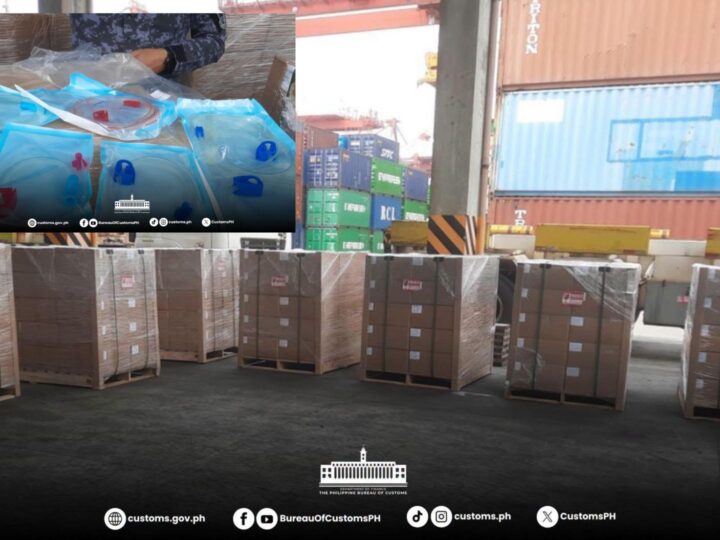 Higit P1M na halaga ng misdeclared medical devices nakumpiska ng Customs