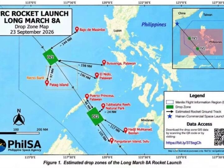 China muling maglulunsad ng rocket; PH Navy nagbabala sa posibleng pagbagsak ng debris