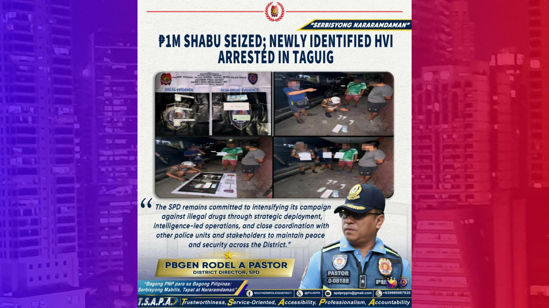 Motorcycle ride-hailing rider timbog sa higit ₱1M shabu sa Taguig City