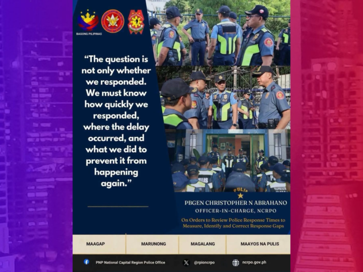 Pagrebyu sa oras ng pagresponde ng pulis inutos ng NCRPO chief