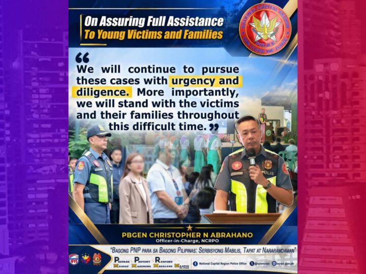 Tulong sa mga batang biktima ng insidente at kanilang pamilya tiniyak ng NCRPO