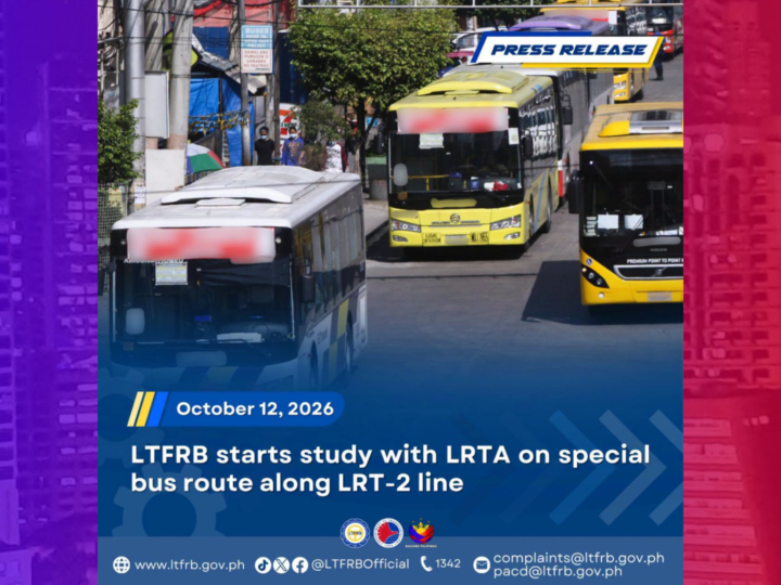 Espesyal na ruta ng bus para sa mga pasahero ng LRT-2 pag-aaralan ng LTFRB