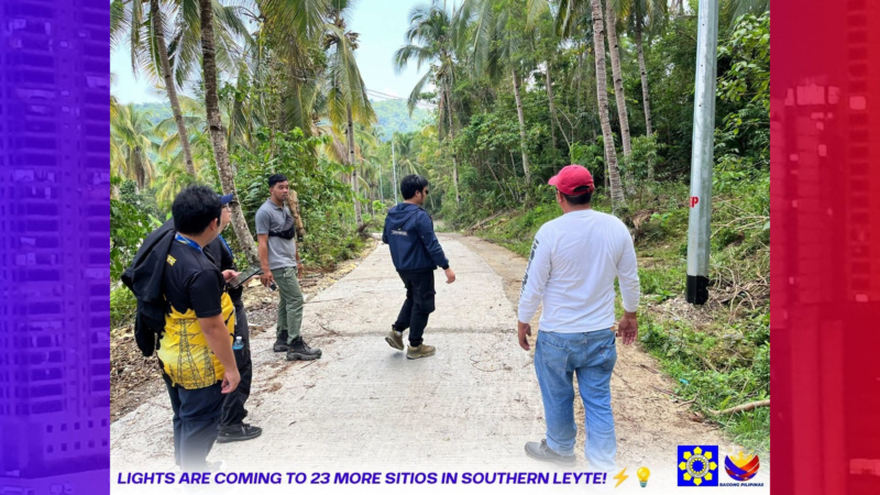 23 pang sitio sa Southern Leyte mapapailawan na ayon sa DOE